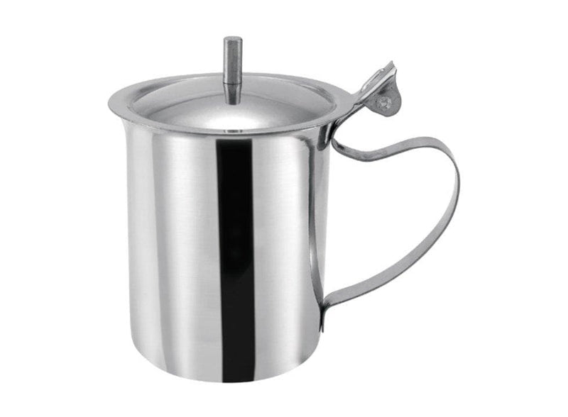 Winco 10 Oz Stainless Steel Creamer Server With Knob
