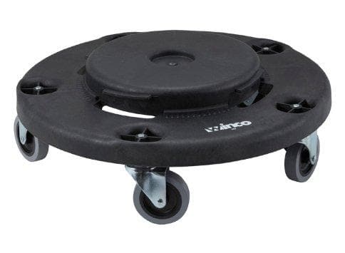 Winco 18" Round Trash Can Dolly