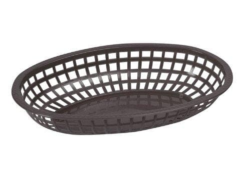 Winco Large Oval Fast Food Basket (Pack of 12)