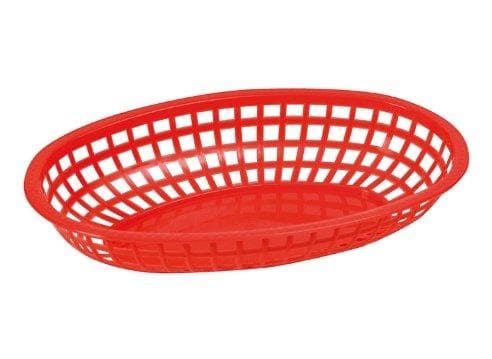 Winco Large Oval Fast Food Basket (Pack of 12)