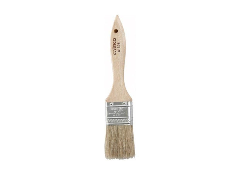 Winco Metal Boar Bristle Pastry/Basting Brush - Various Sizes