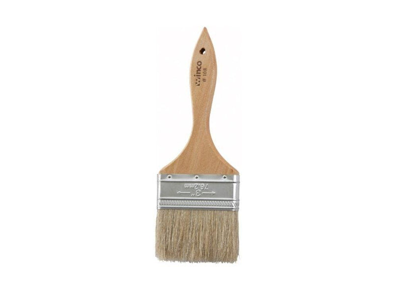 Winco Metal Boar Bristle Pastry/Basting Brush - Various Sizes