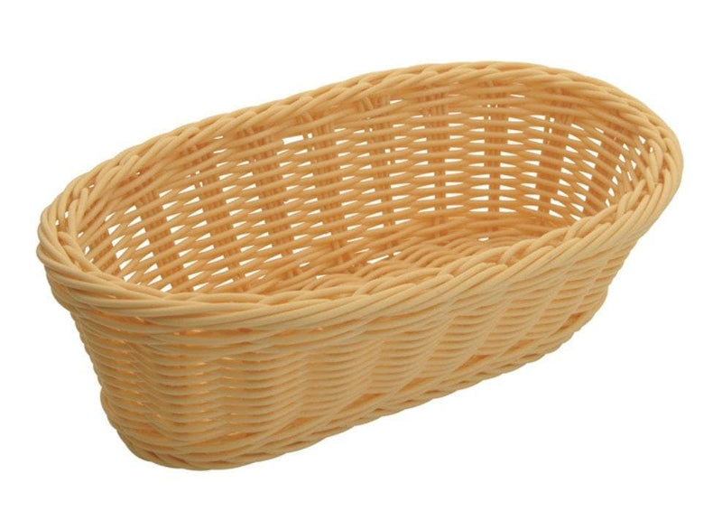 Winco Oval Solid Cord Poly Woven Basket (Pack of 6) - Various Colours