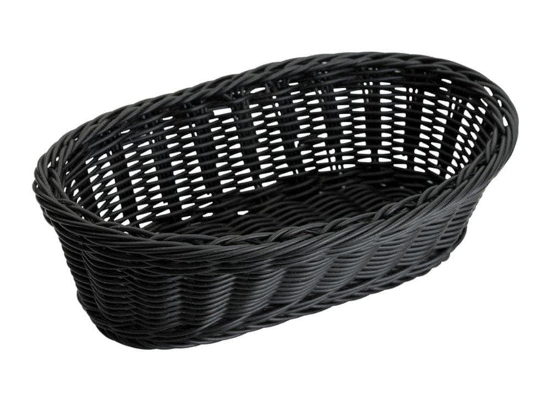 Winco Oval Solid Cord Poly Woven Basket (Pack of 6) - Various Colours