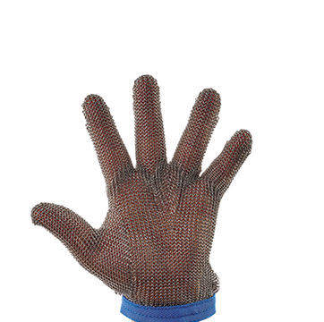 Winco PMG-1L Large Light Weight Stainless Steel Protective Mesh Gloves