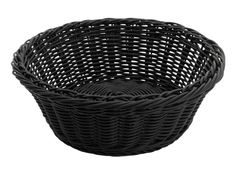 Winco Round Solid Cord Poly Woven Basket (Pack of 12) - Various Colours