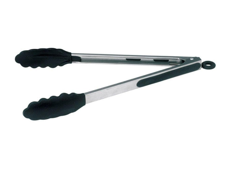 Winco Silicone Grip Stainless Steel Utility Tongs With Lock - Various Sizes