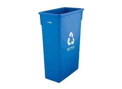 Winco Slender 23 Gal Trash Bins - Various Colours