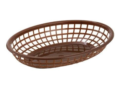 Winco Small Oval Fast Food Basket (Pack of 12) - Various Colours