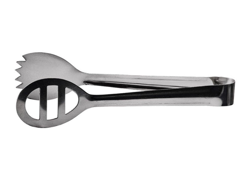 Winco Stainless Steel 7 3/4" Oval Salad Tongs