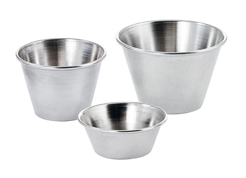 Winco Stainless Steel Condiment Cup (Pack of 12) - Various Sizes