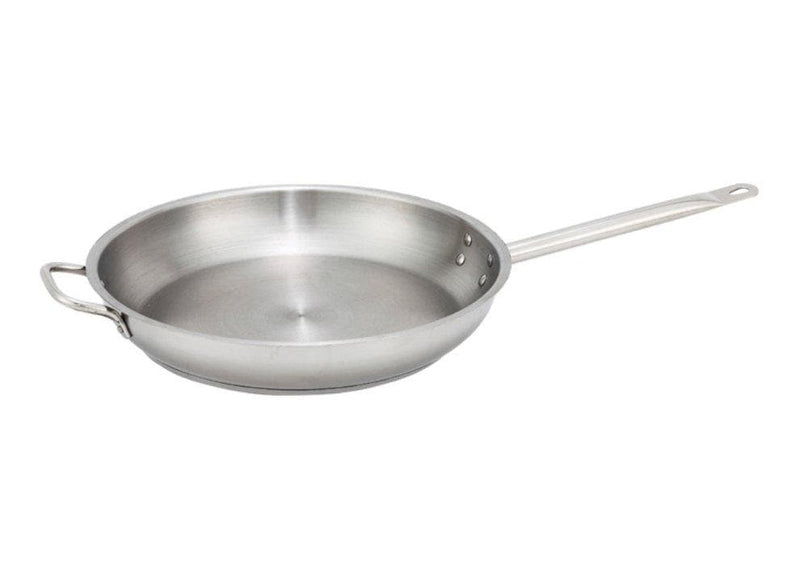 Winco Stainless Steel Fry Pan - Various Sizes