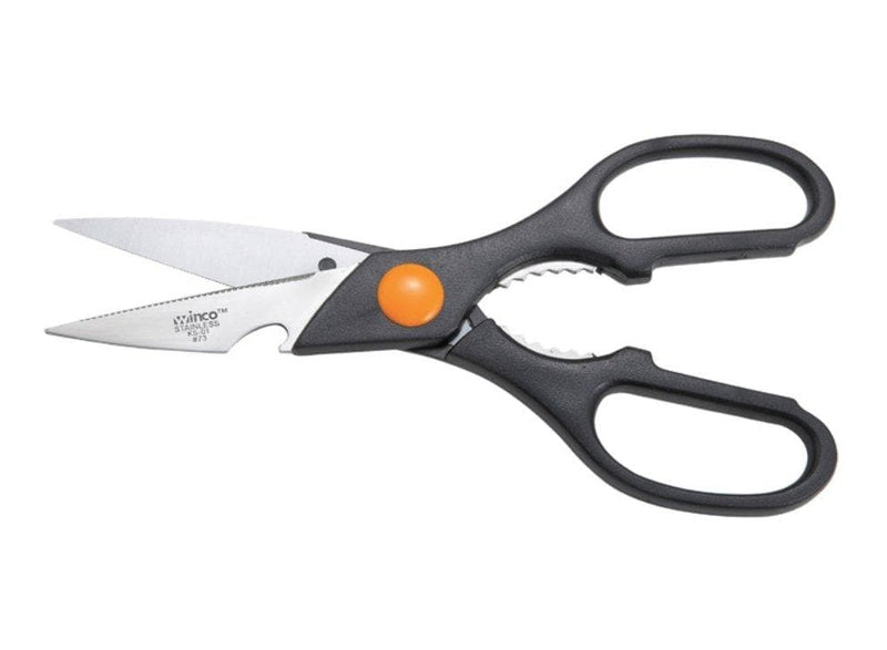 Winco Stainless Steel Kitchen Shears With Plastic Handle