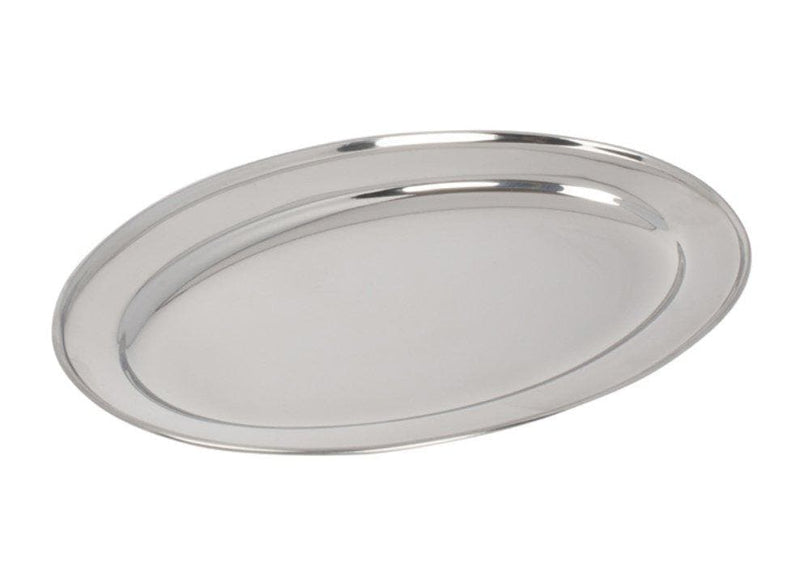 Winco Stainless Steel Oval Platter - Various Sizes