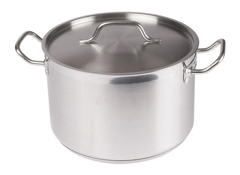 Winco Stainless Steel Stock Pot With Cover - Various Sizes