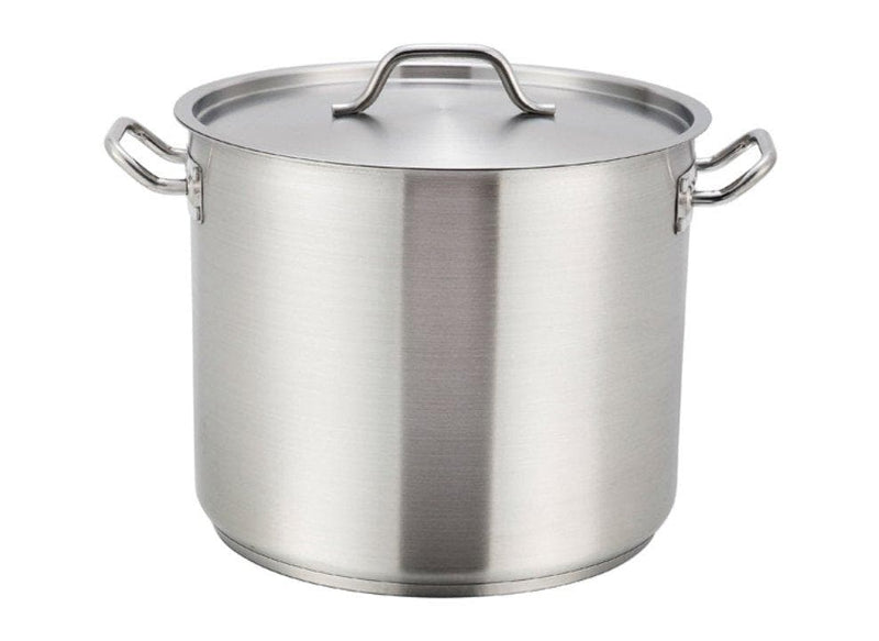 Winco Stainless Steel Stock Pot With Cover - Various Sizes