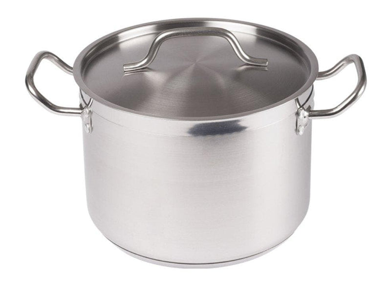 Winco Stainless Steel Stock Pot With Cover - Various Sizes