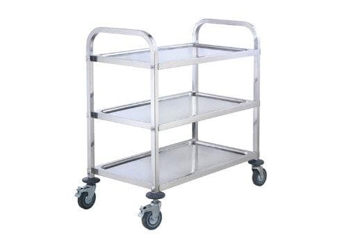 Winco SUC-50 Stainless Steel 37" x 19" Trolley