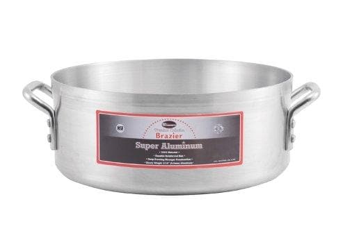 Winco Super Aluminum Brazier, 4mm Thick - Various Sizes