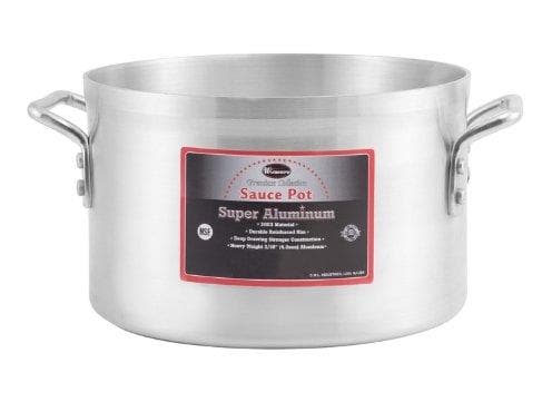 Winco Super Aluminum Sauce Pot, 4mm Thick - Various Sizes