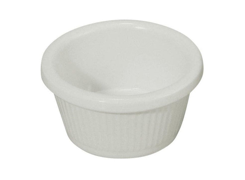 Winco White Fluted Ramekins (Pack of 12) - Various Sizes