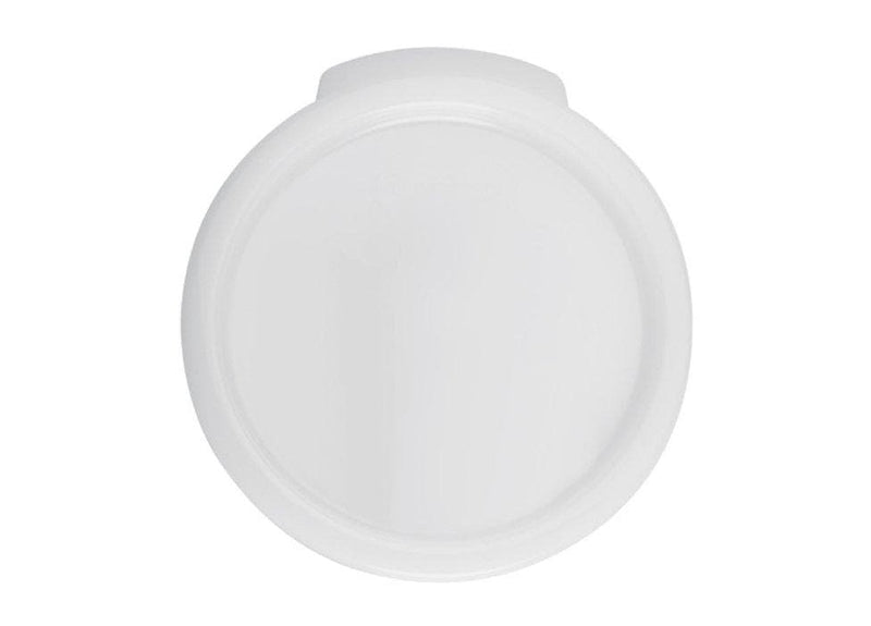 Winco White Polypropylene Cover For Round Storage Container - Various Sizes